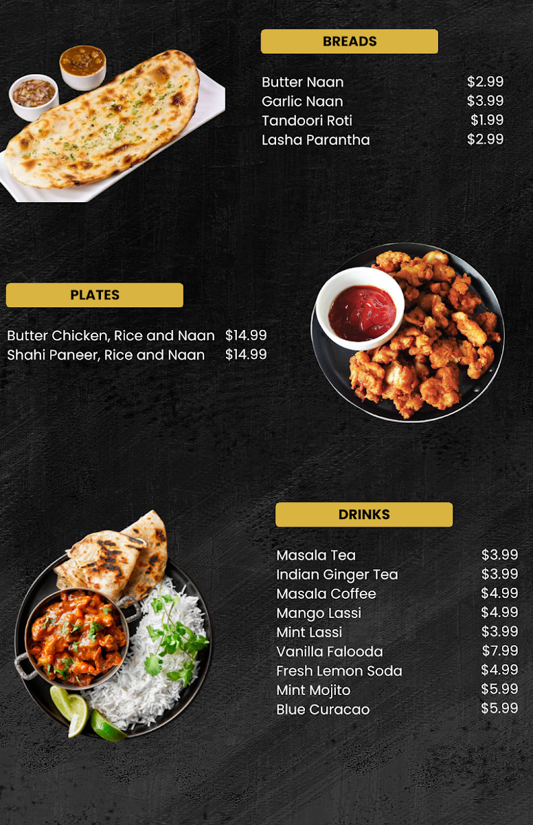 Menu Ruh’S Kitchen (Indian) - Manteca-3